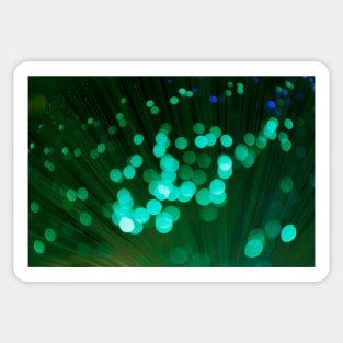 Illuminated background defocused lights Sticker